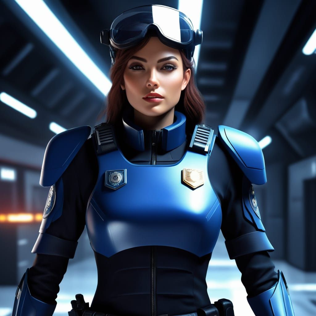 Scifi police girl...