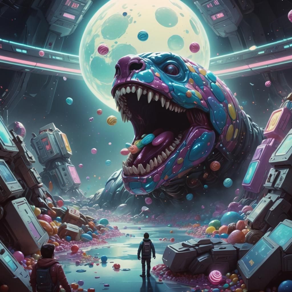 Candy Art Sci-Fi Scene: I Have No Mouth