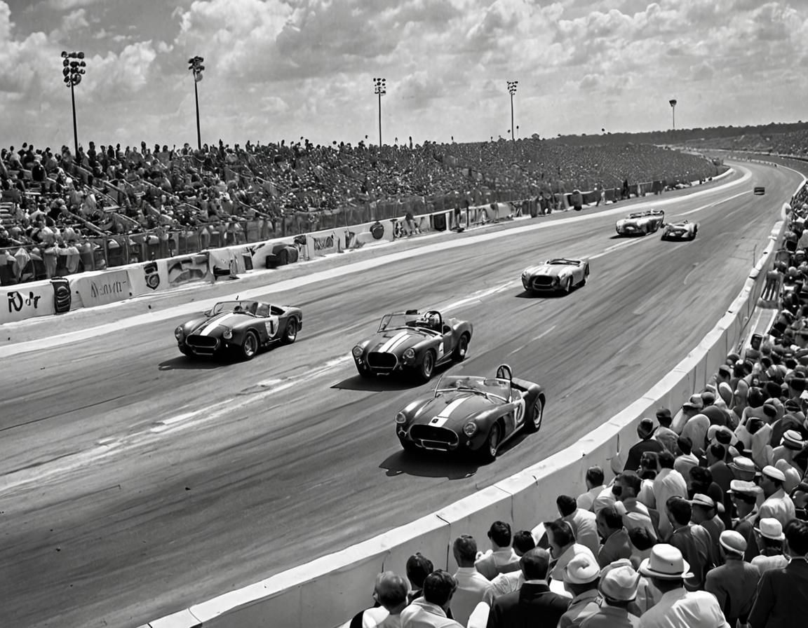 Shelby Cobra Races at Daytona in the 1960s