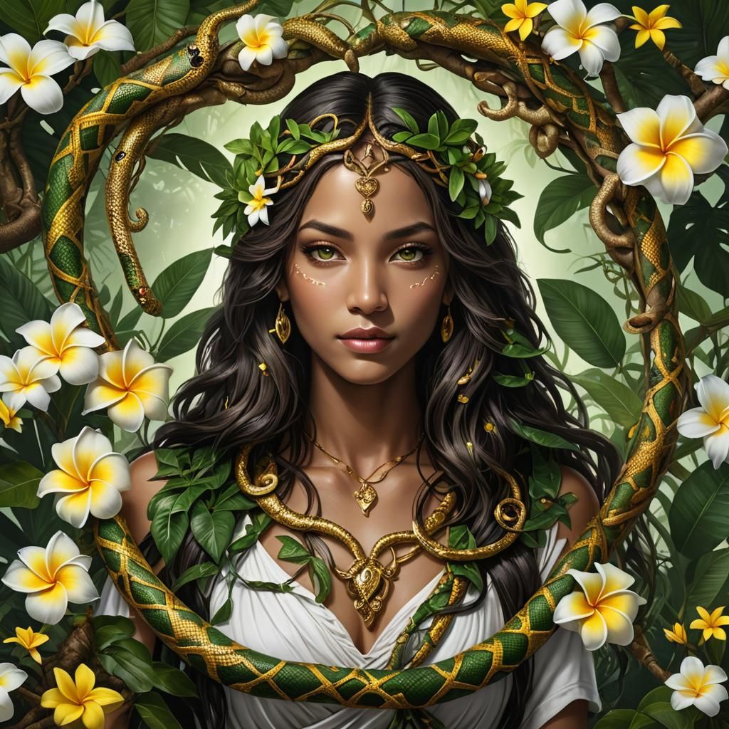 Libra Horoscope Goddess in Jungle Setting
