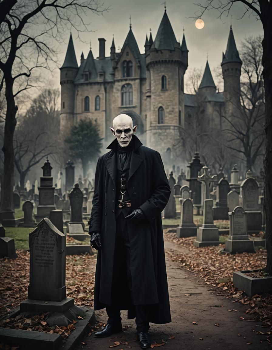 Nosferatu in Dark Victorian Horror Photograph