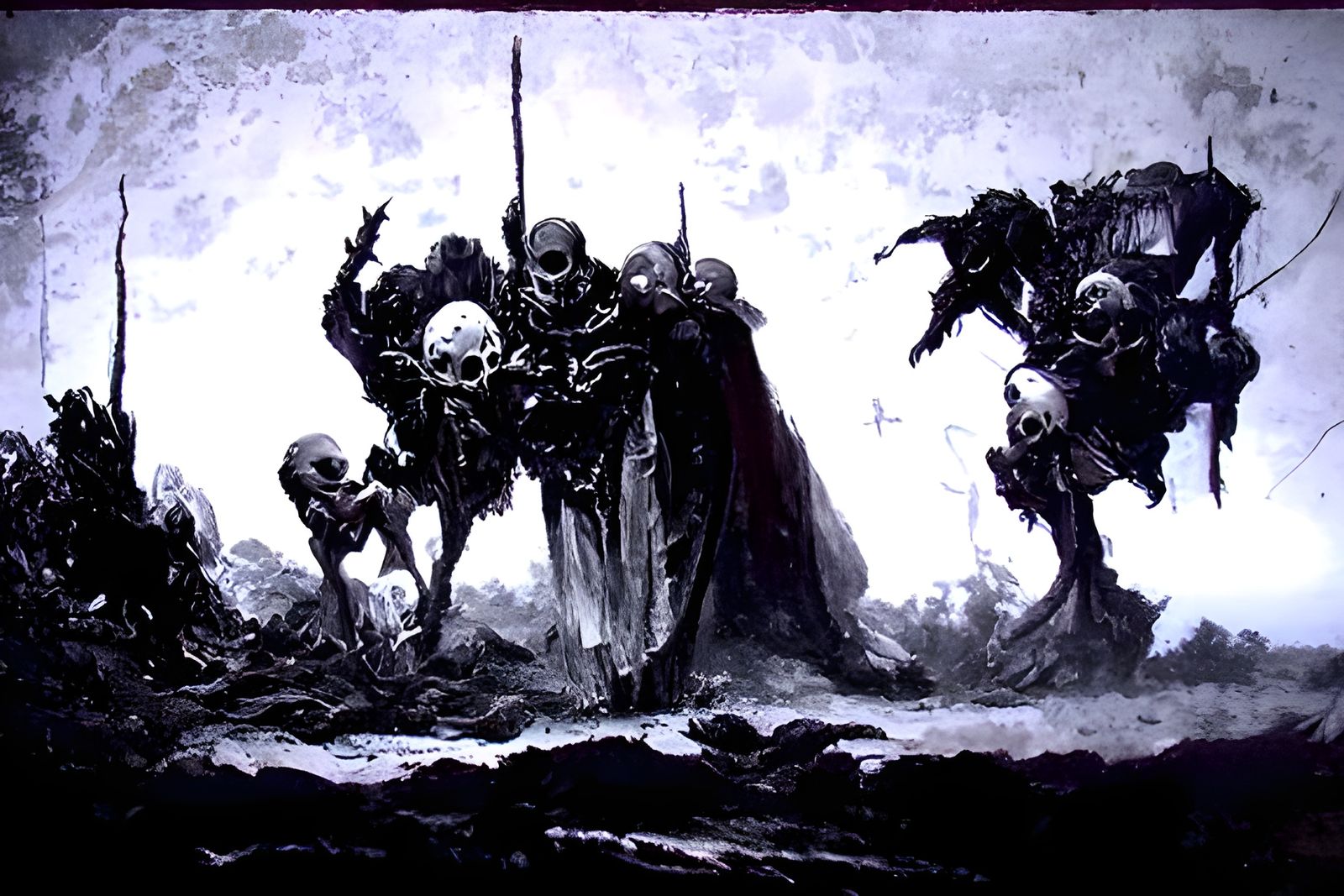 Skull Knight in a Field of Horror