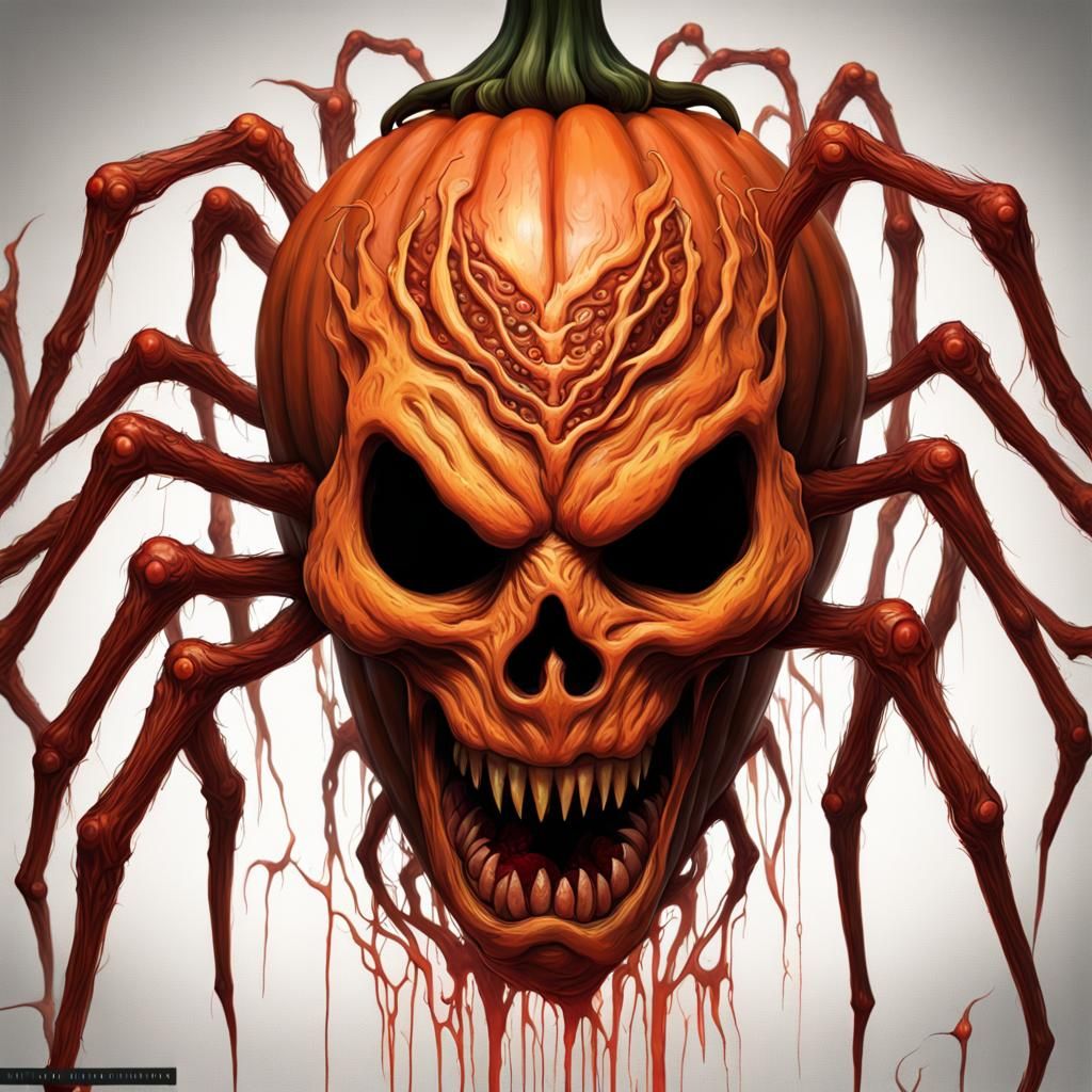 Scary Jack-O-Lantern with Undead Aura