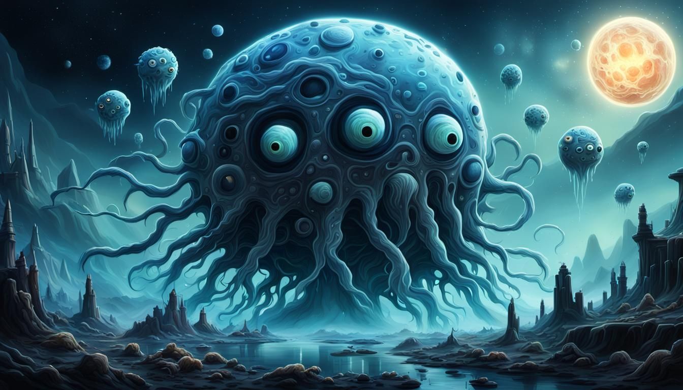 Giant alien bacteria