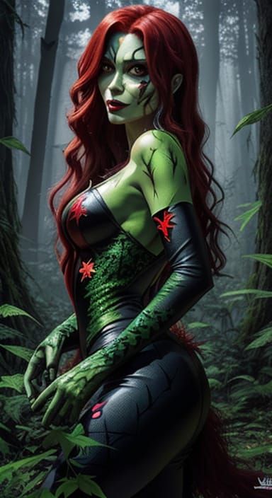 Enchanted Lady of the Forest in Magical Realism Style