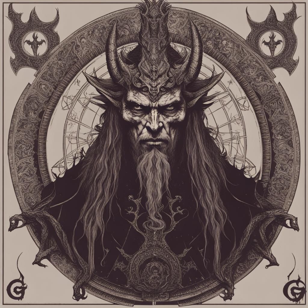 Goetic Demon King Paimon: AI Interpretation