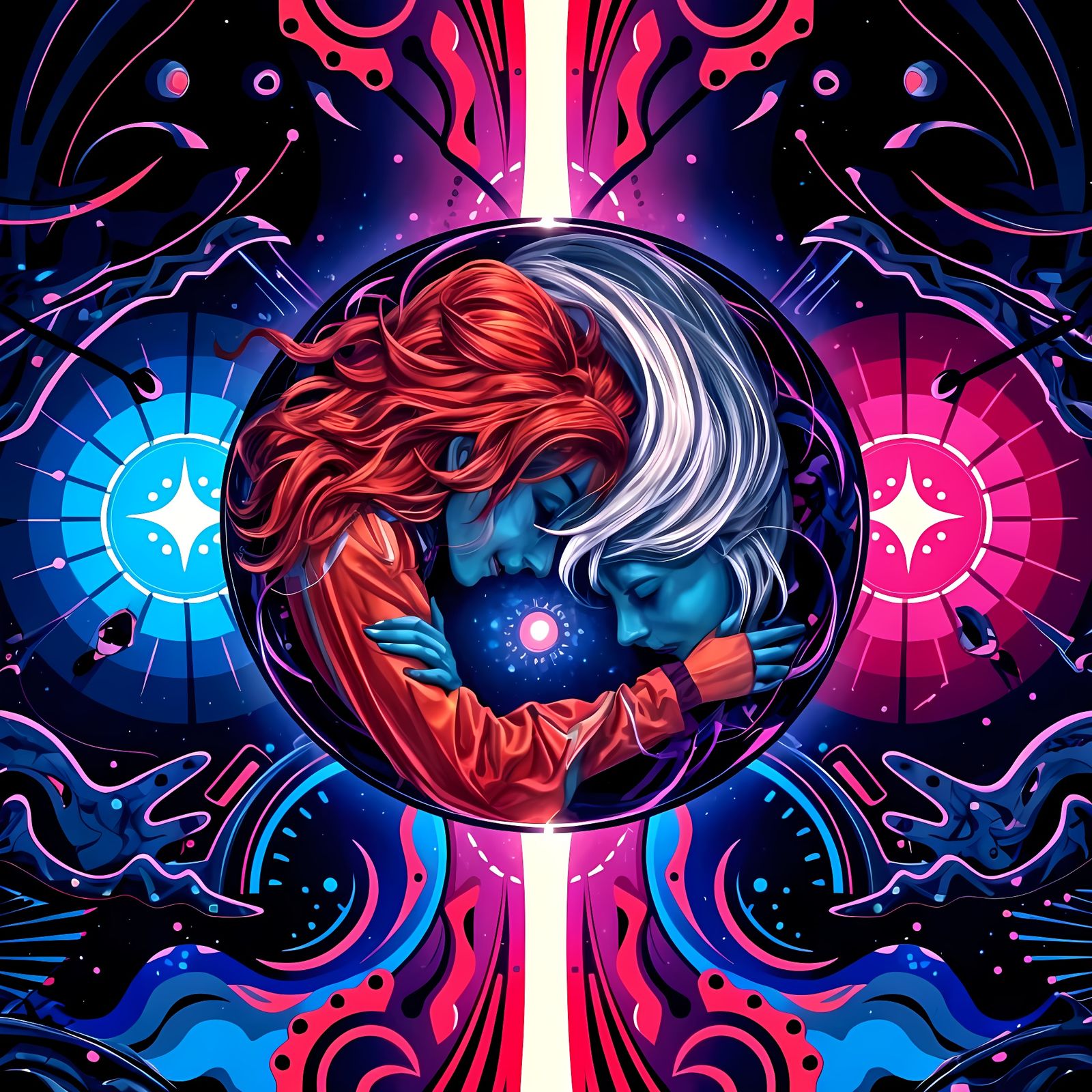 Duality of Happiness and Sadness: An Embrace