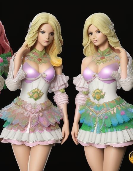 Strawberry Shortcake as Marijuana Goddesses in Comic Style