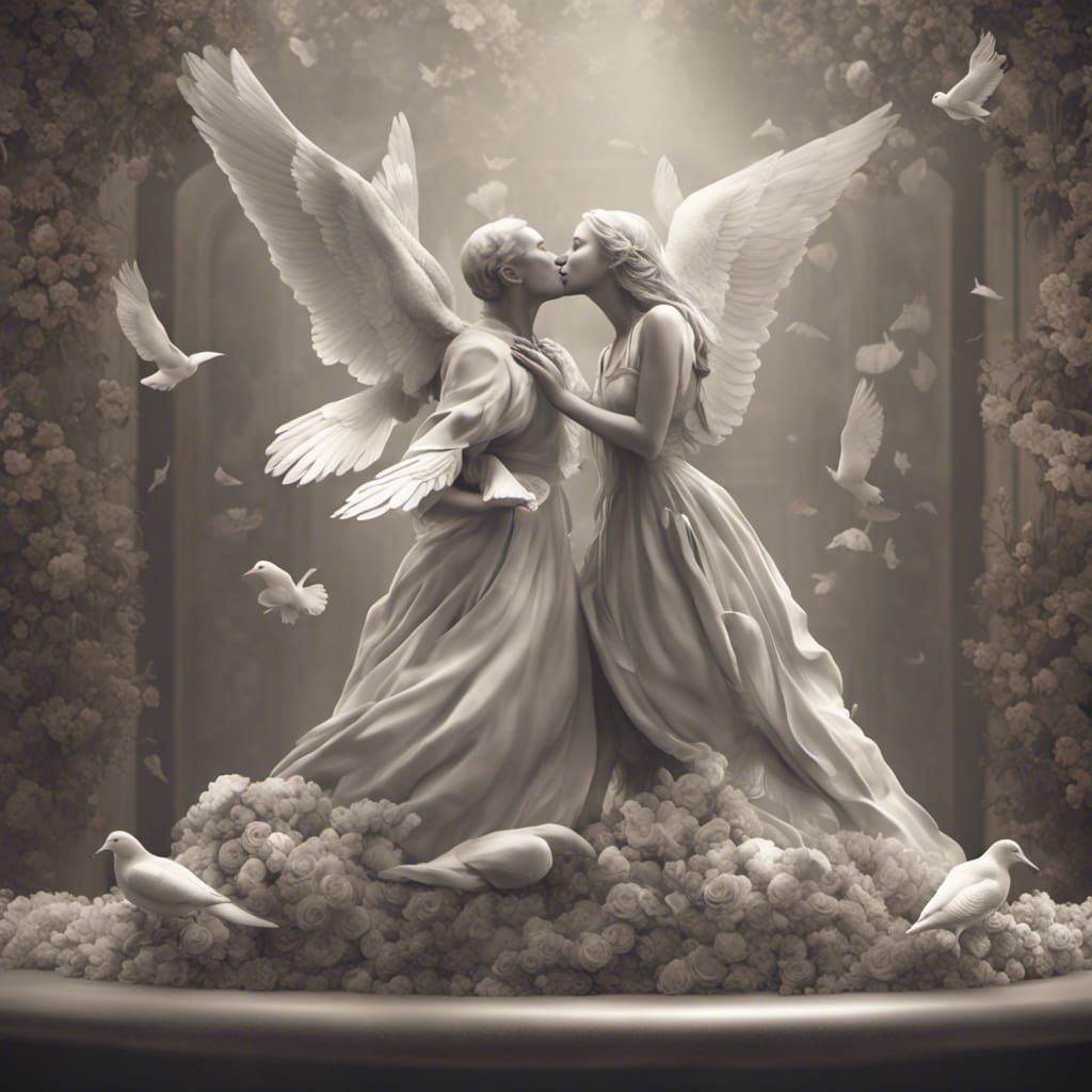 Kissing angels