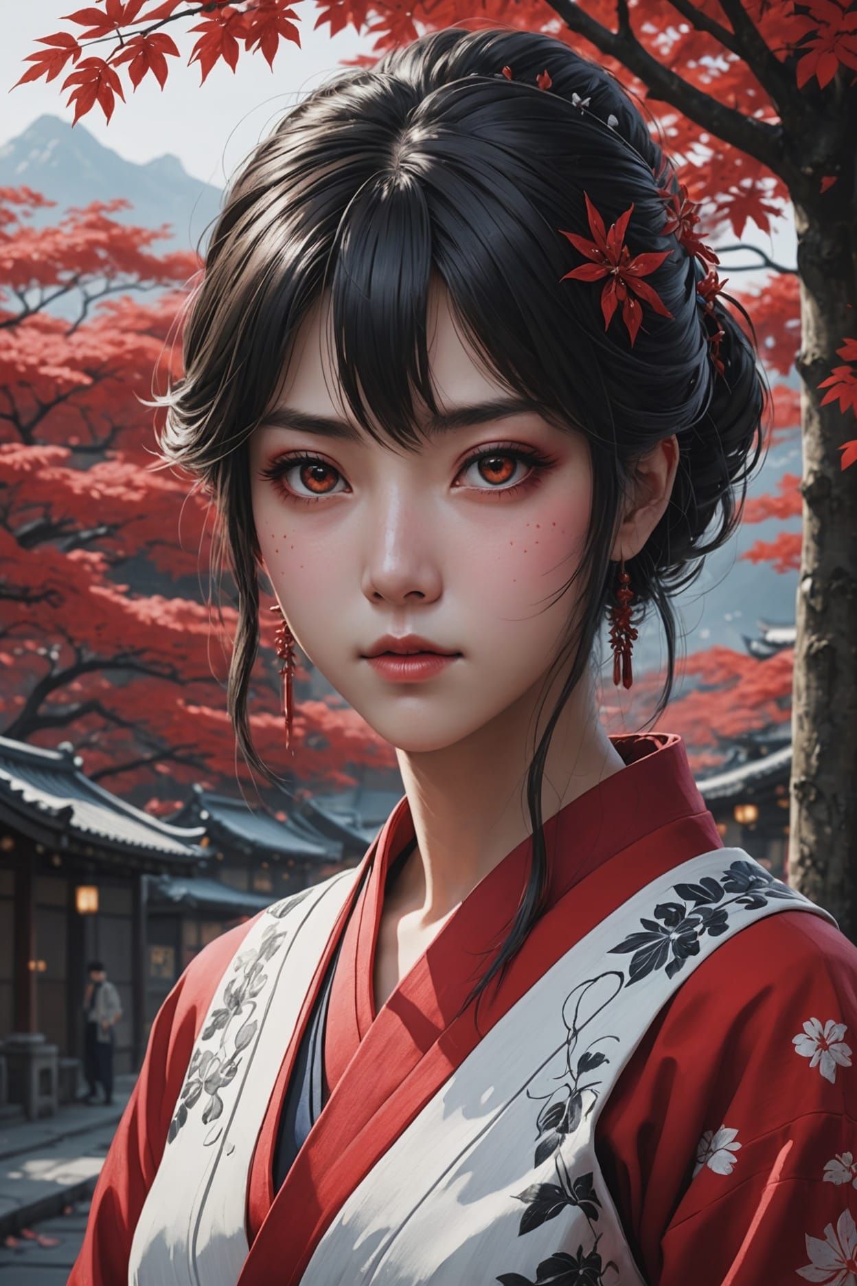 Anime Fantasy Character in Hyper-Detailed Rendering