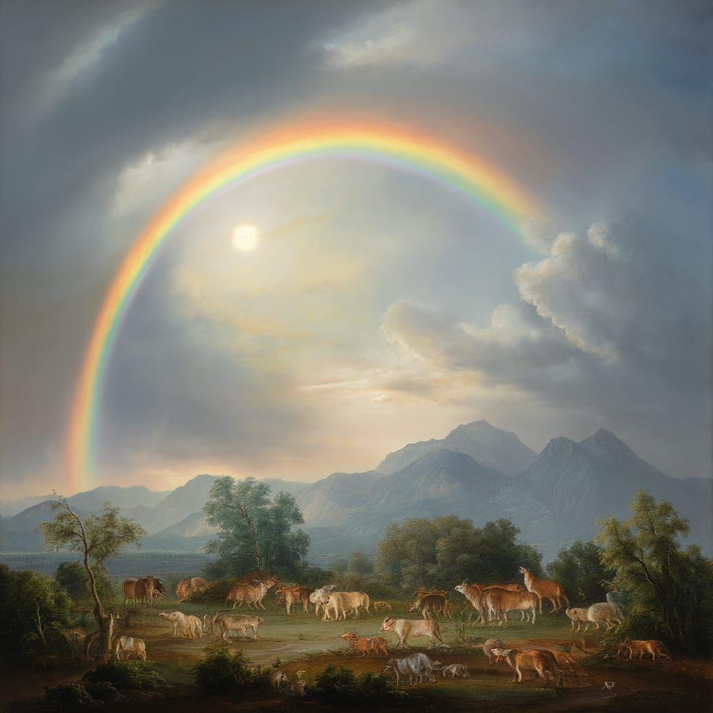 "The rainbow that I have put in the sky will be my promise to you and to every living creature on earth.