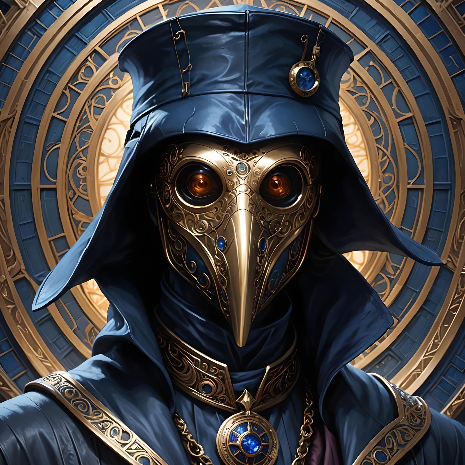 Plague Doctor Meets Doctor Who in Hyperdetailed Portrait