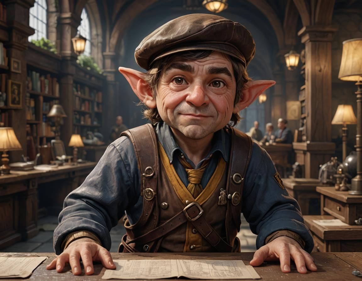 Halfling Courier in Detailed Fantasy Concept Art