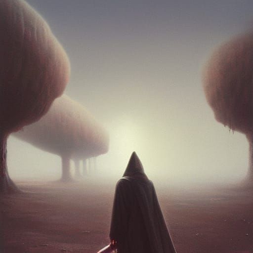 Khamenei Zombie Masterpiece in Dark Fantasy Style