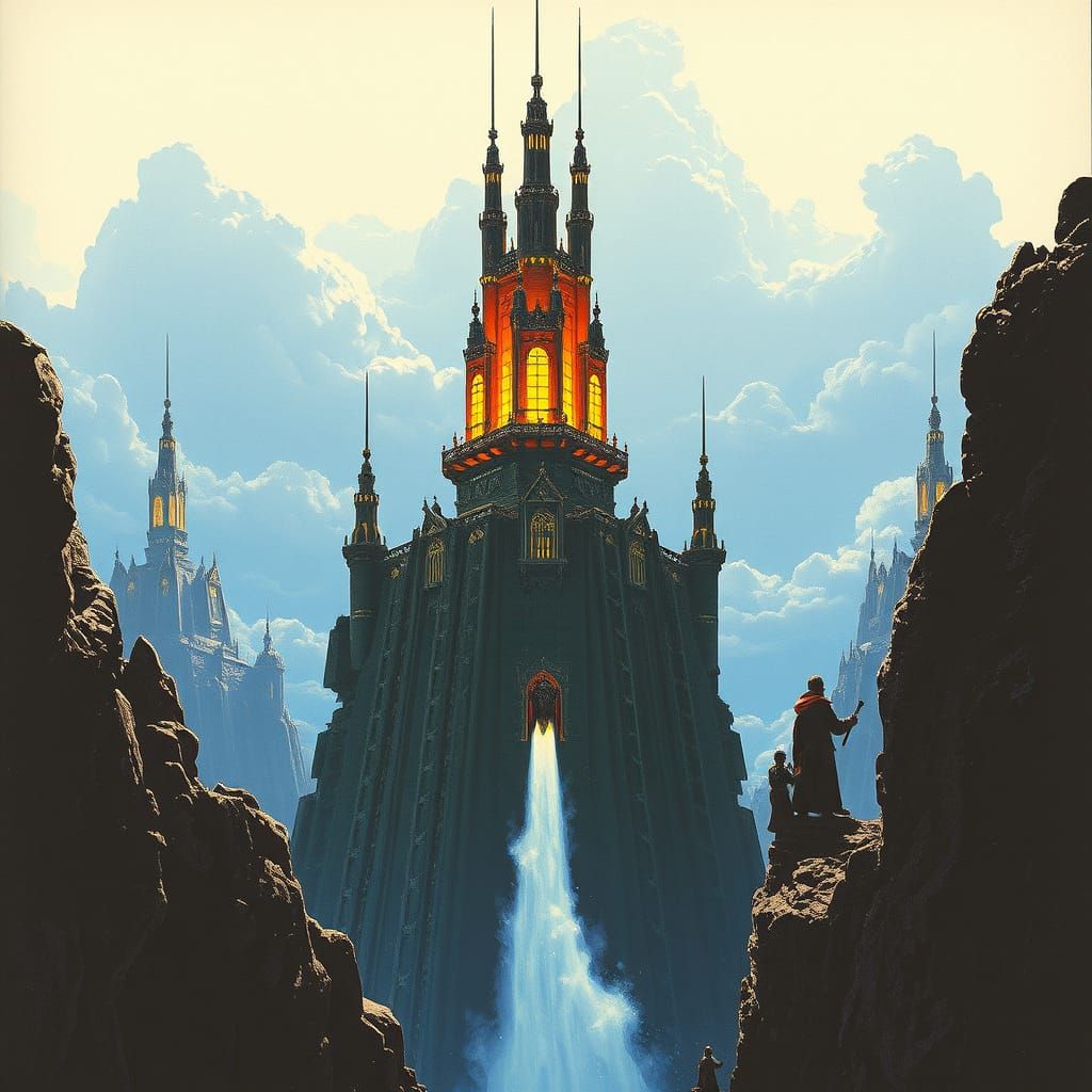 Surreal Sci-Fi Landscape