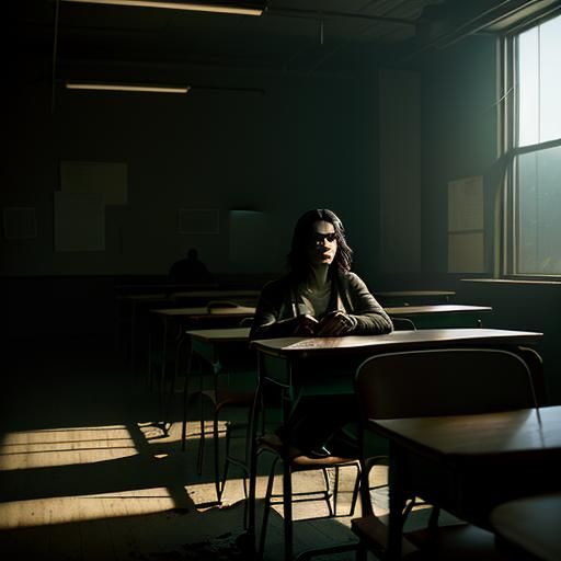 The bell would ring, a mournful sound,
As I'd slip away, lost and unbound.
The classroom's walls, a prison's cell,
Where...