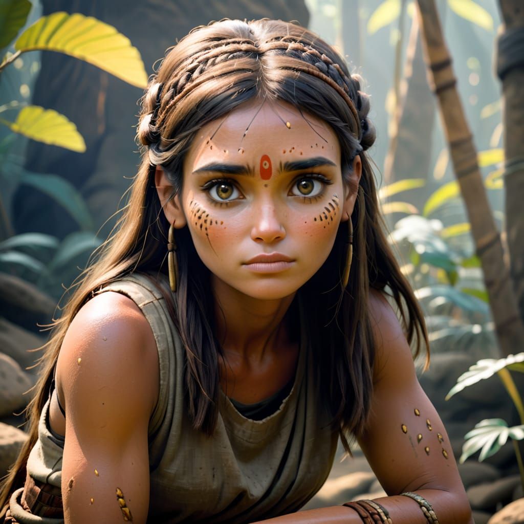 Ancient Goddess in Seductive Repose