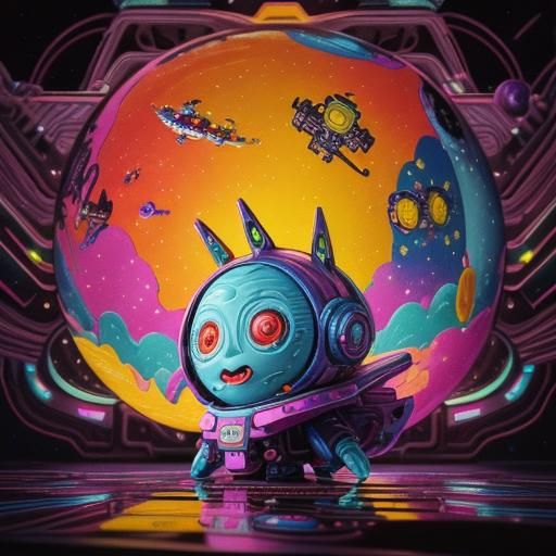 I Have No Mouth: Candy Art Sci-Fi Scene