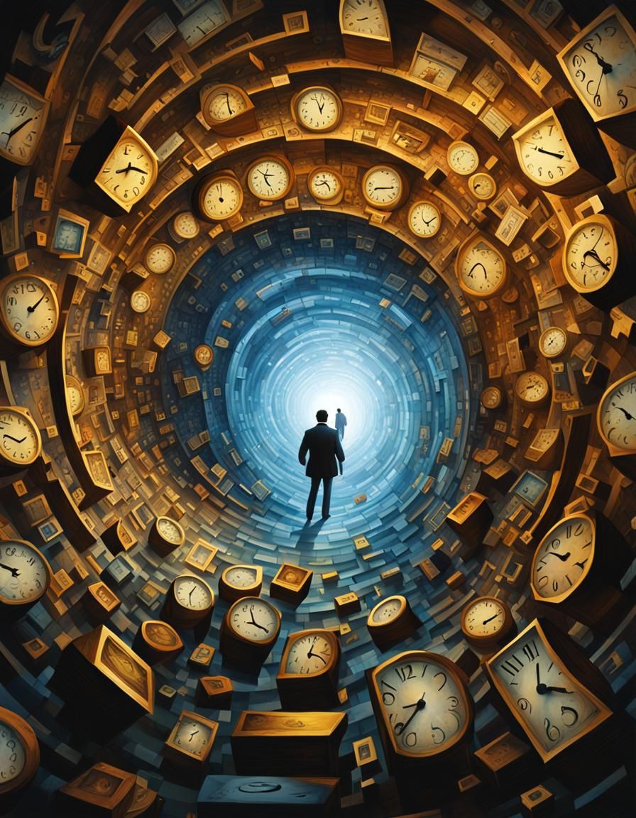 Surreal Time Portal Inspired by Dali