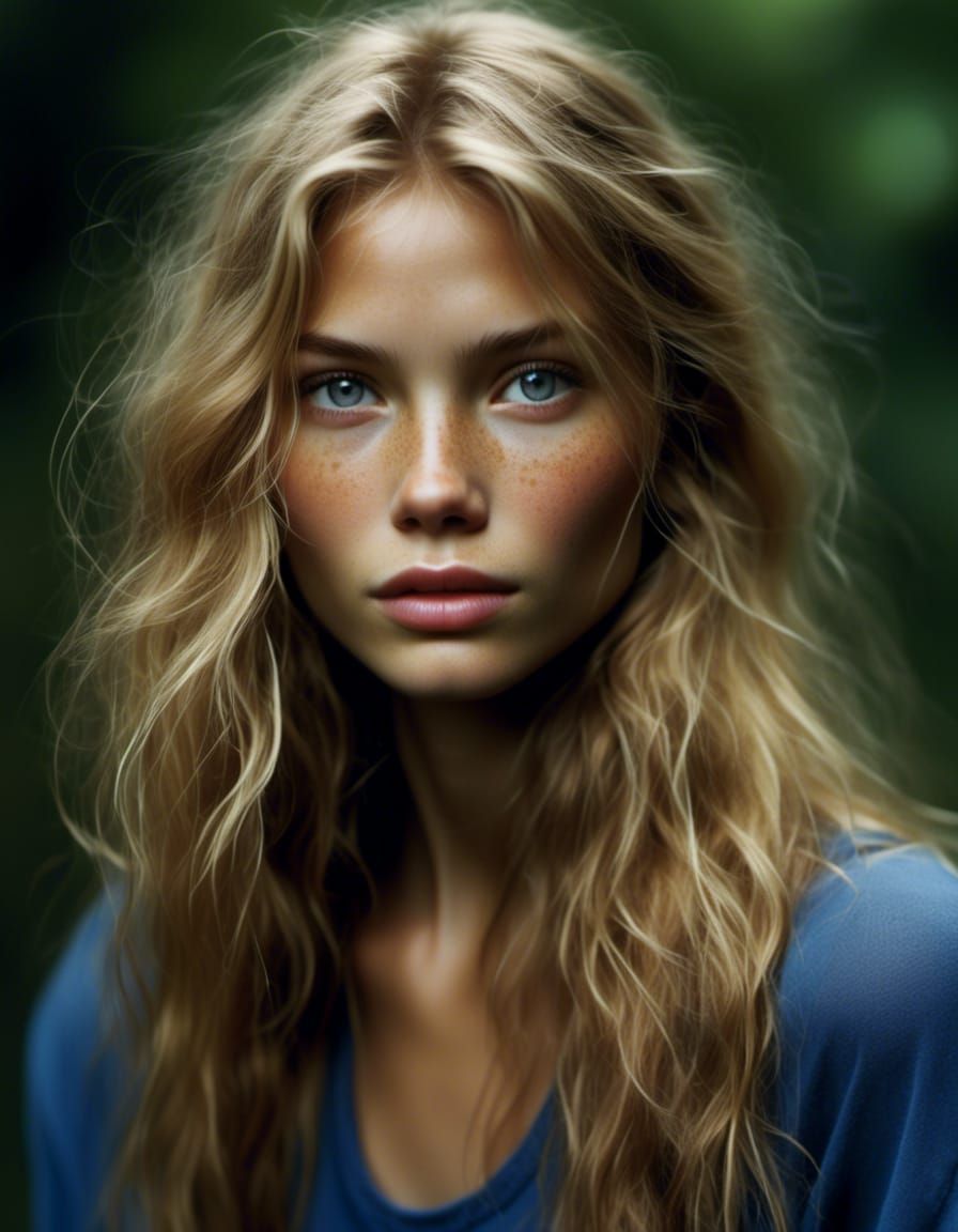 Hyperrealistic Portrait of a Swedish Model