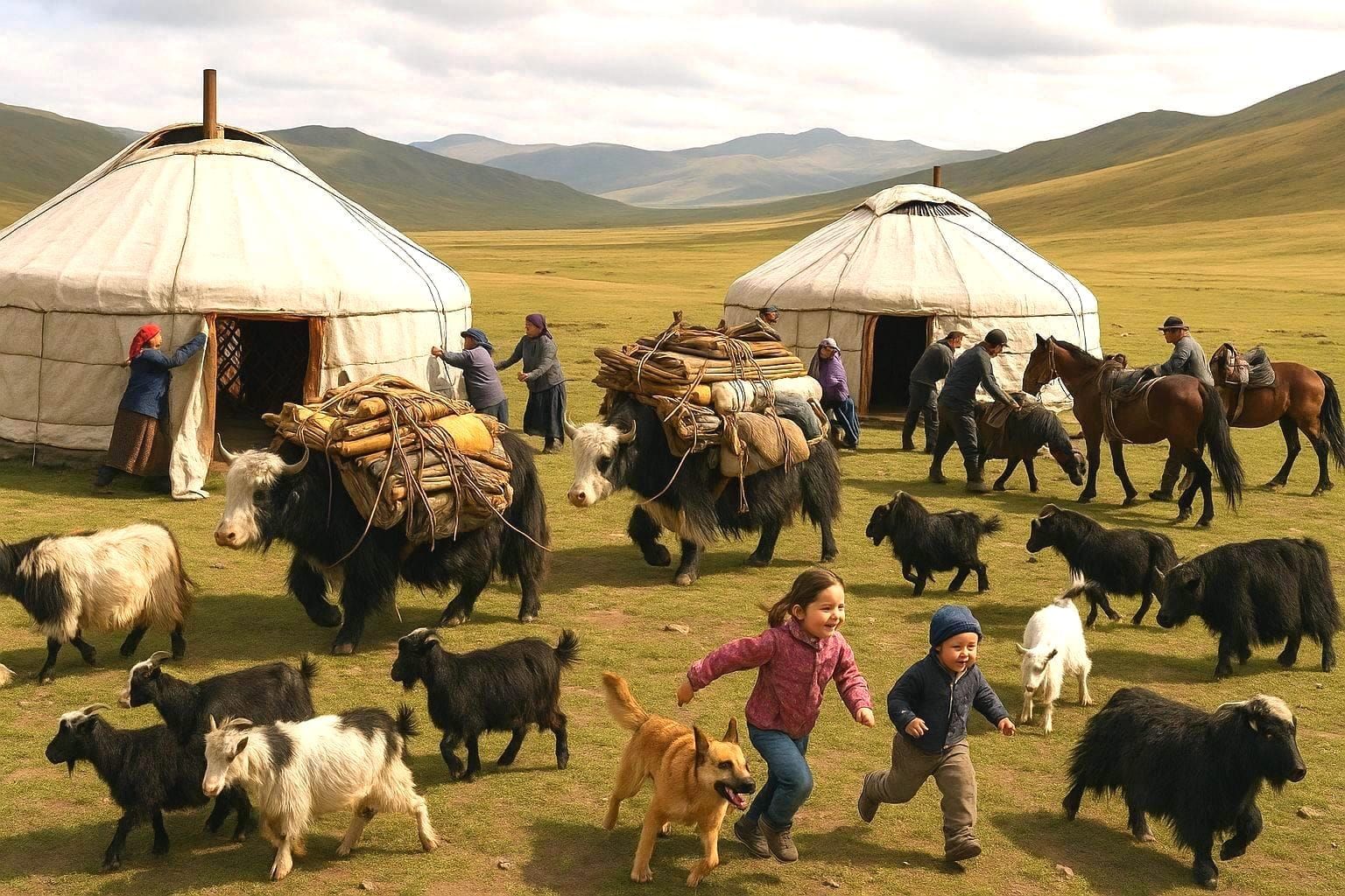 Preparing to Move to Summer Grounds