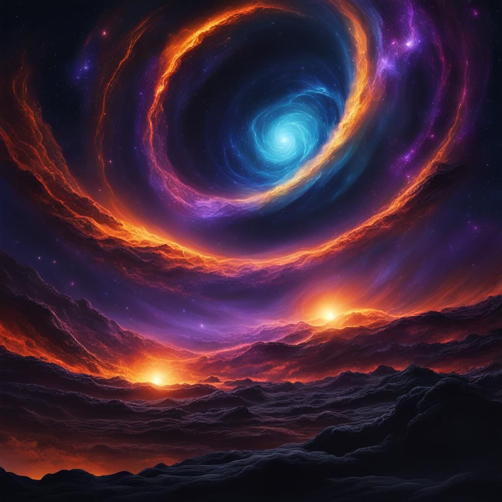 Mystical Space: Bioluminescent Celestial Event in Unreal Eng...