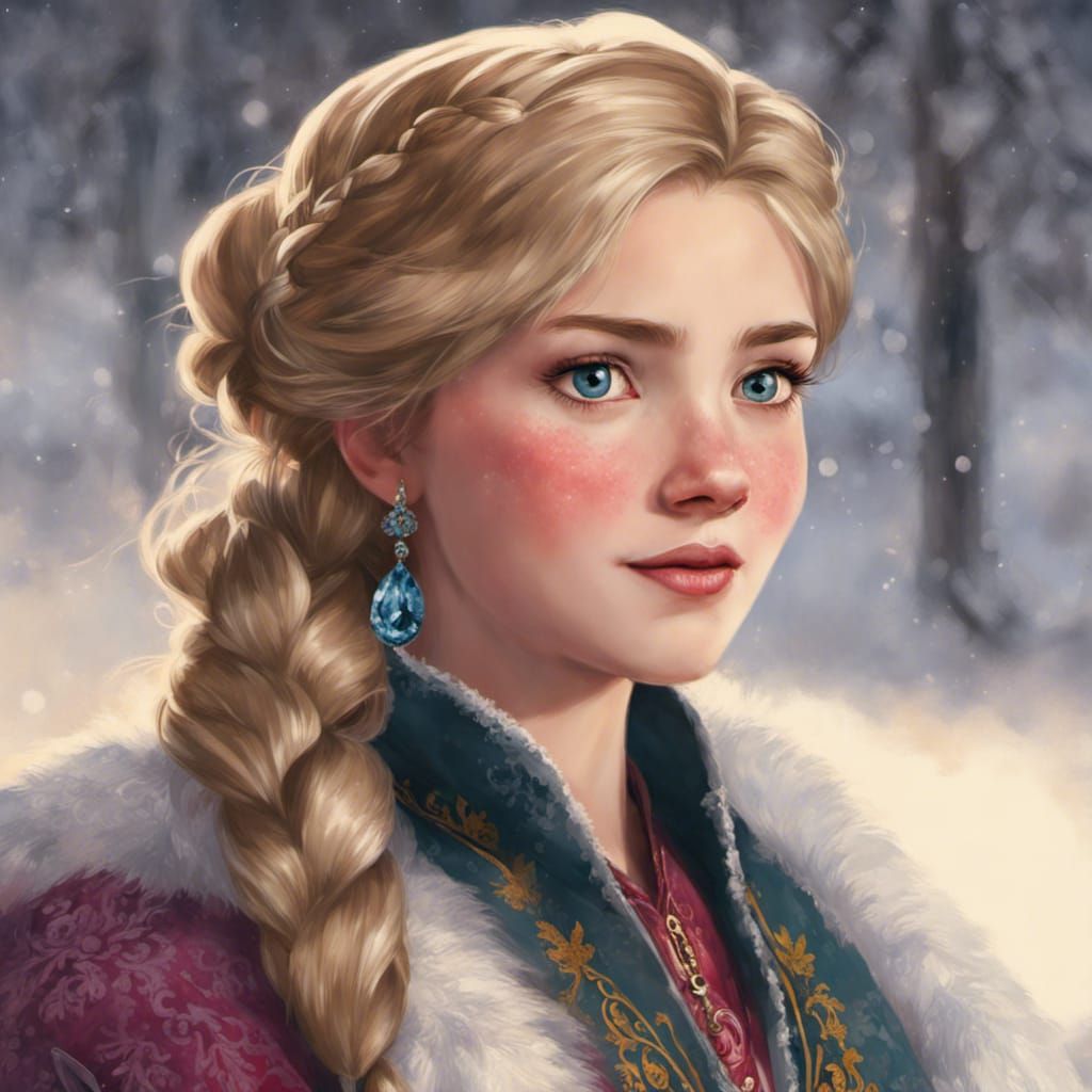 Anna with Blonde Hair (Frozen)