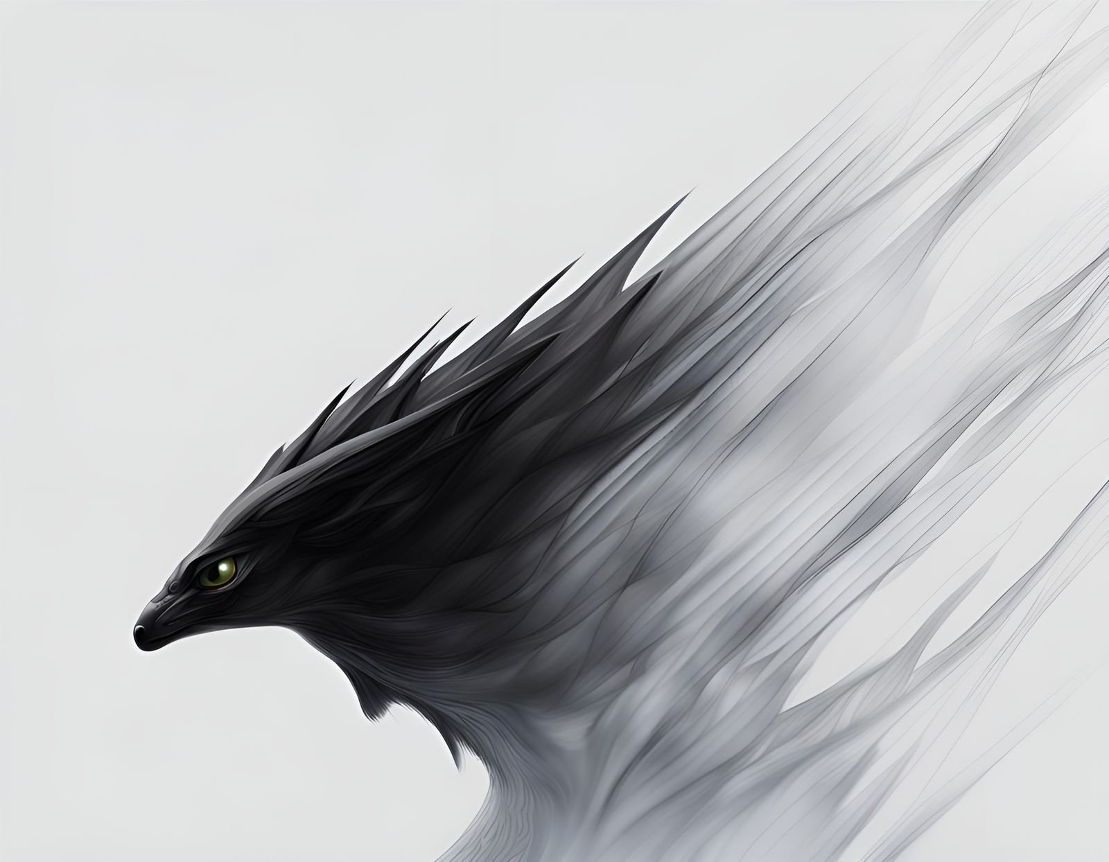 Featureless Black Background Artistic Masterwork