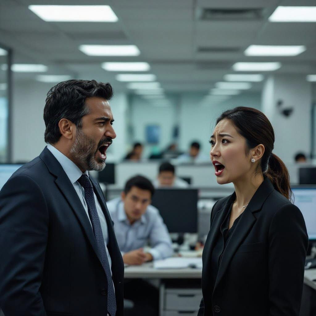 Toxic Work Culture at CitiBank: A Cinematic Film Still
