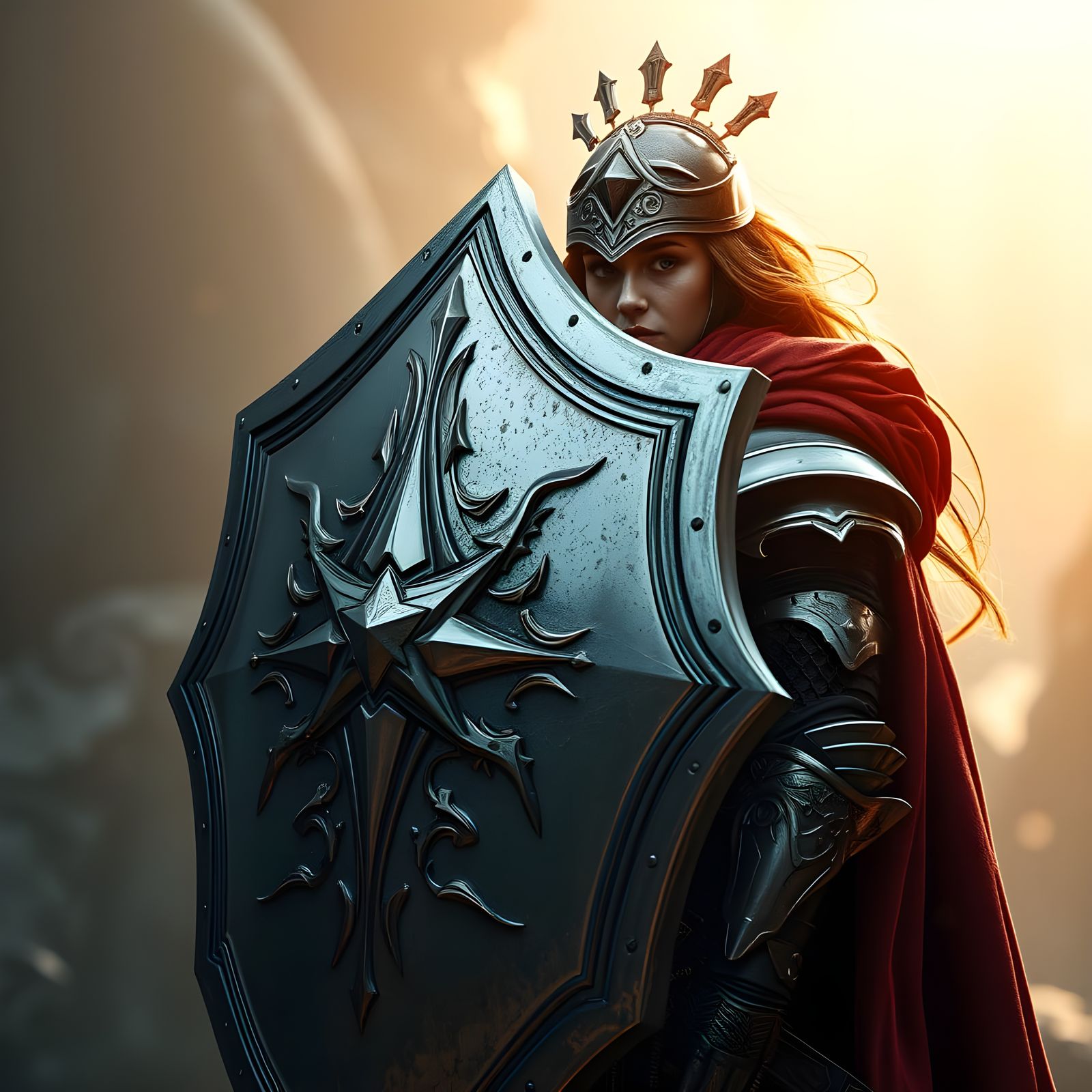 Glossy Shield of a Holy Paladin