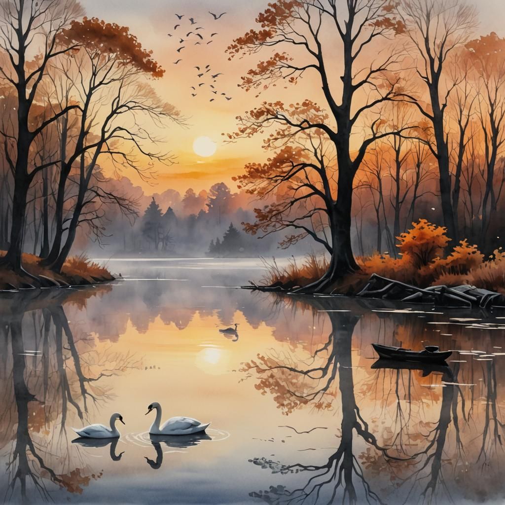 Morning in autumn