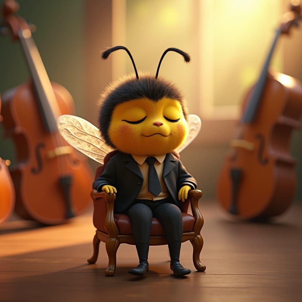 Sleepy Bee at the Orchestra, Pixar Style