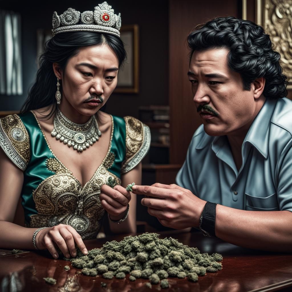 Mongolian Princess Offers Spliff to Pablo Escobar