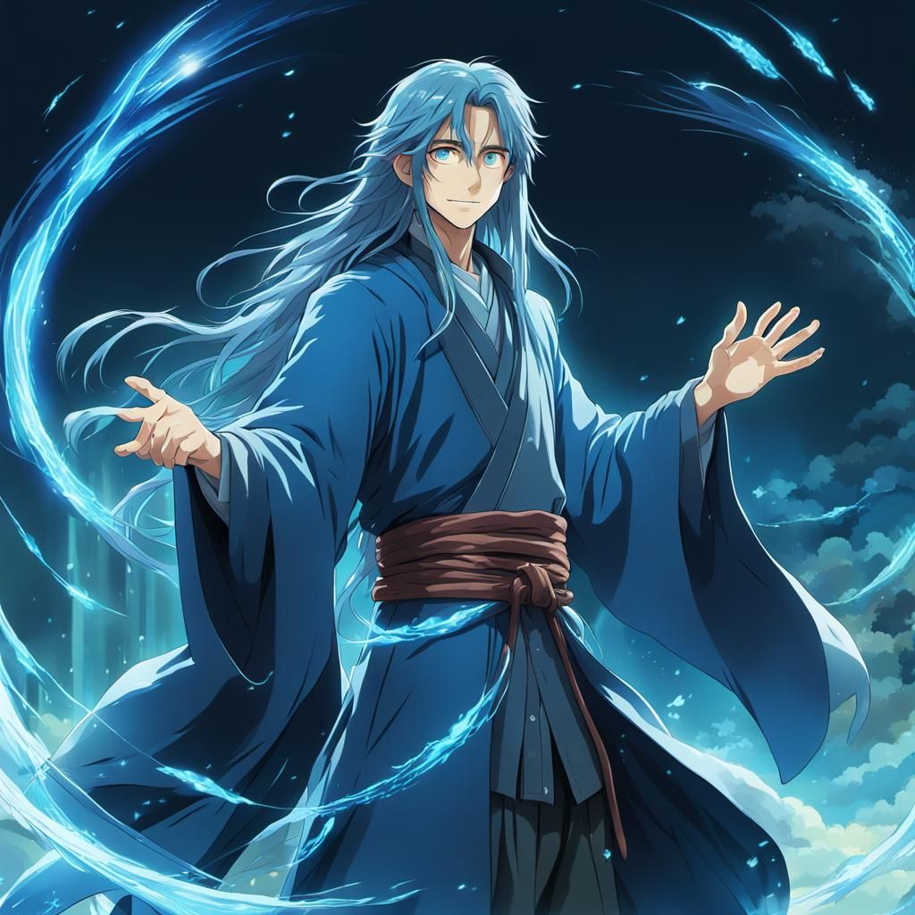 Attractive Wizard Casting Magic: Anime Key Visual