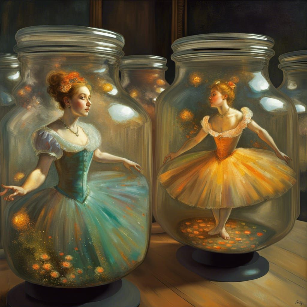 Abstract Forms in Impressionist Style