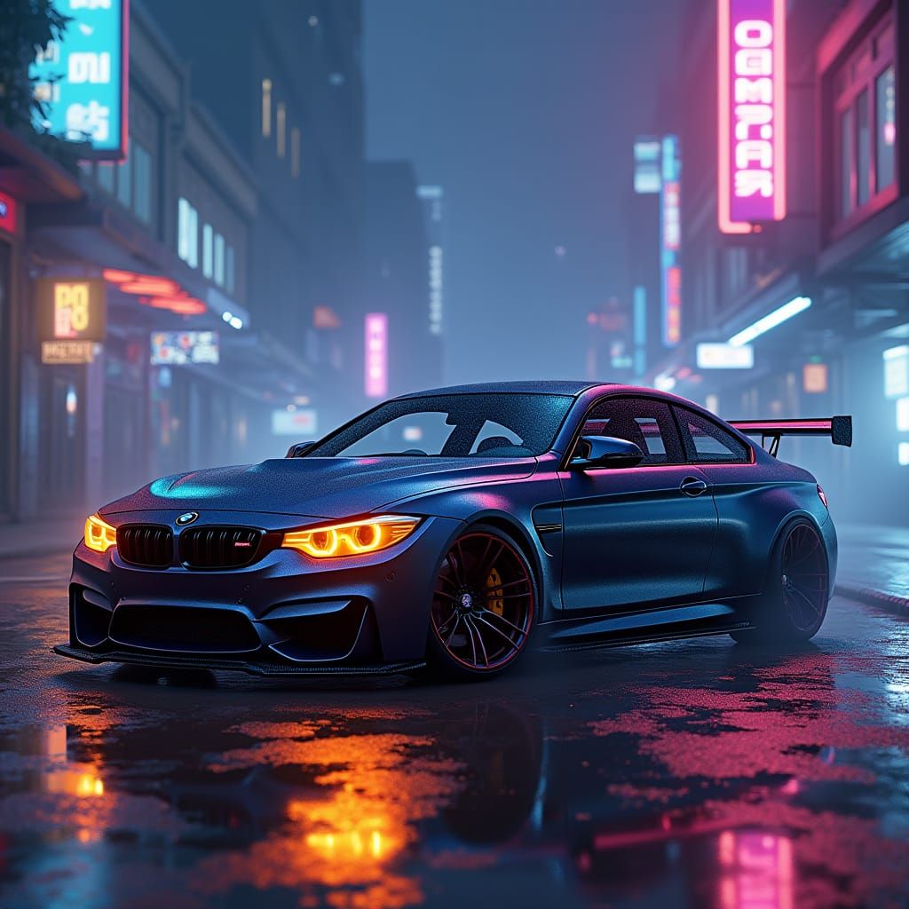 BMW M4 Competition Cyberpunk Concept
