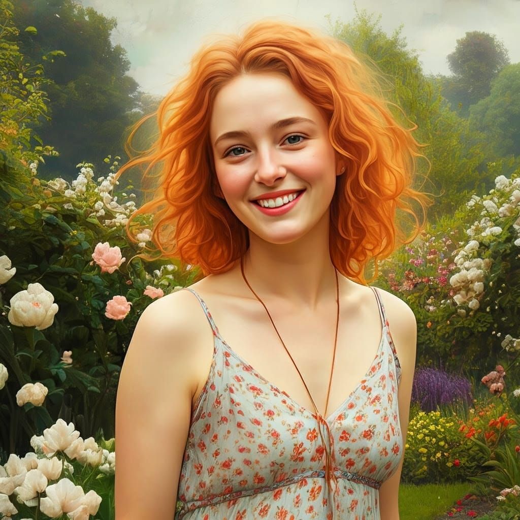 Garden of Joy in Photorealistic Style