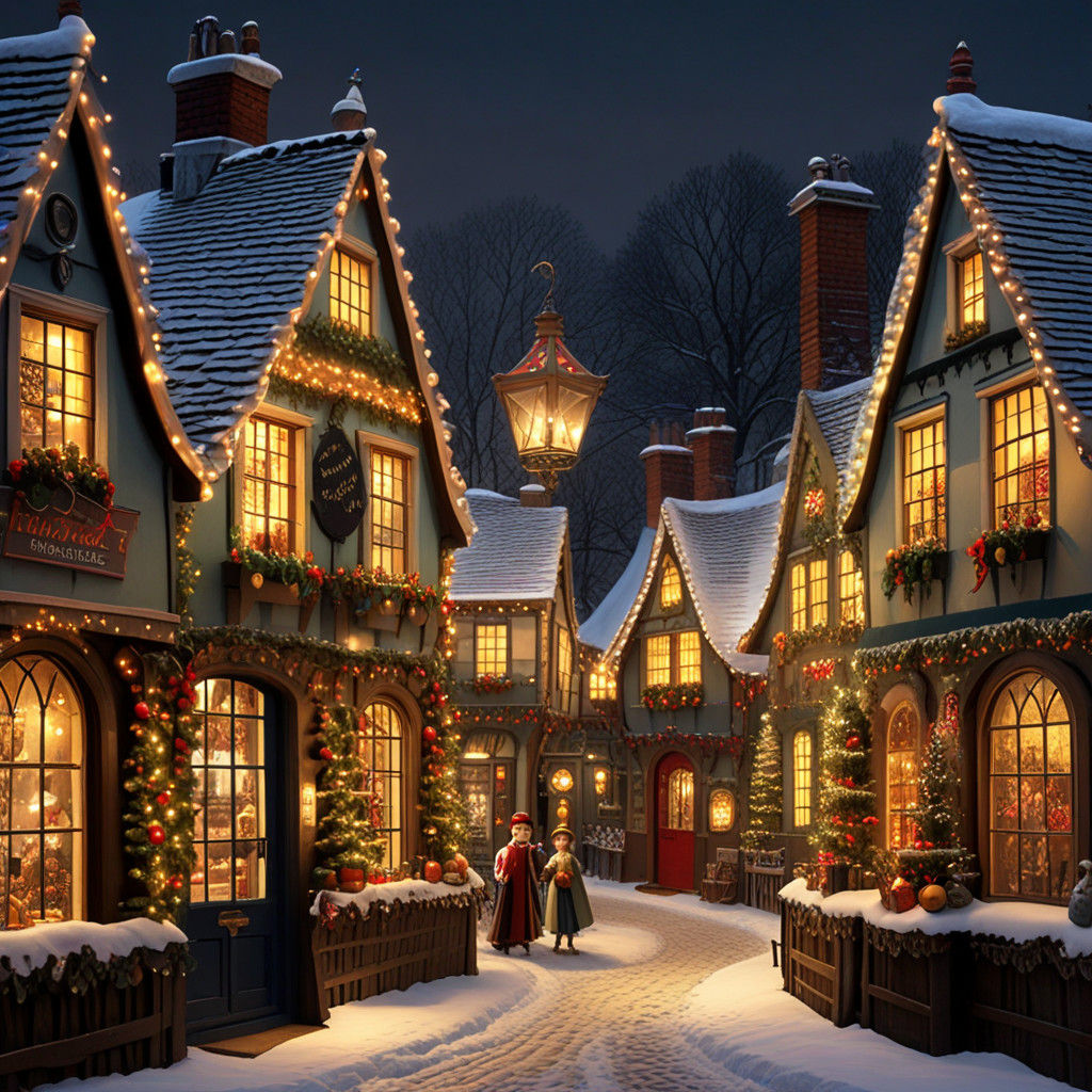 A Christmas Wonderland in a Classic Dickensian Village