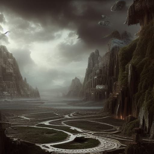 Epic Cinematic Digital Matte Painting