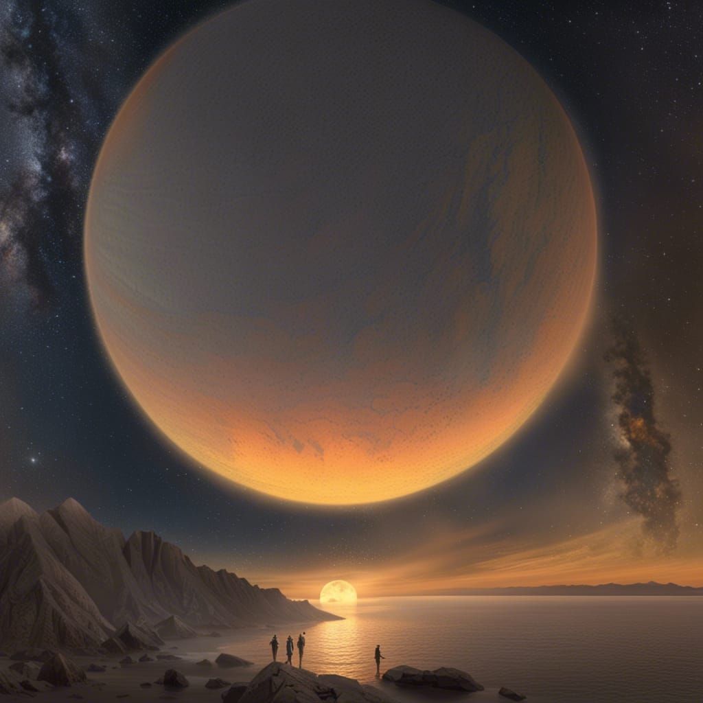 Celestial Collision: Sun and Moon at Dawn