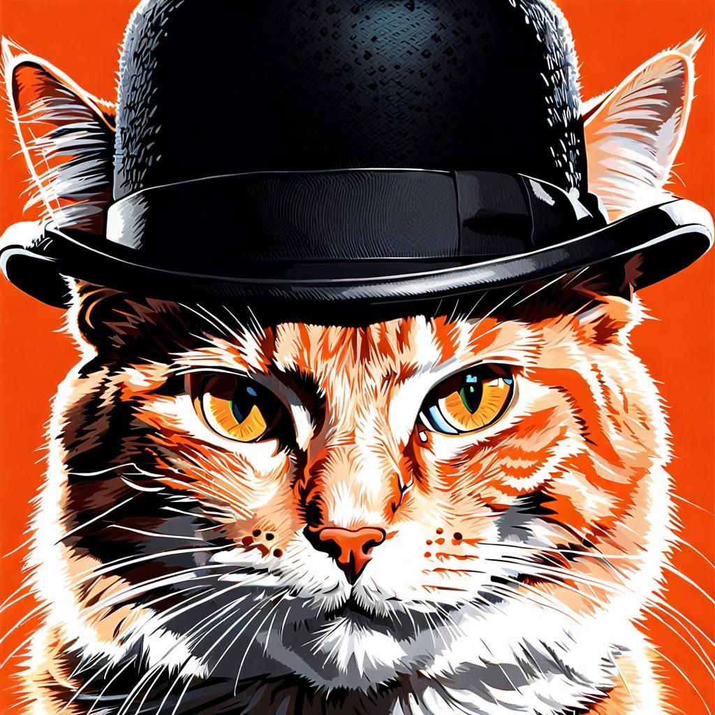 Orange Cat in a Hat
