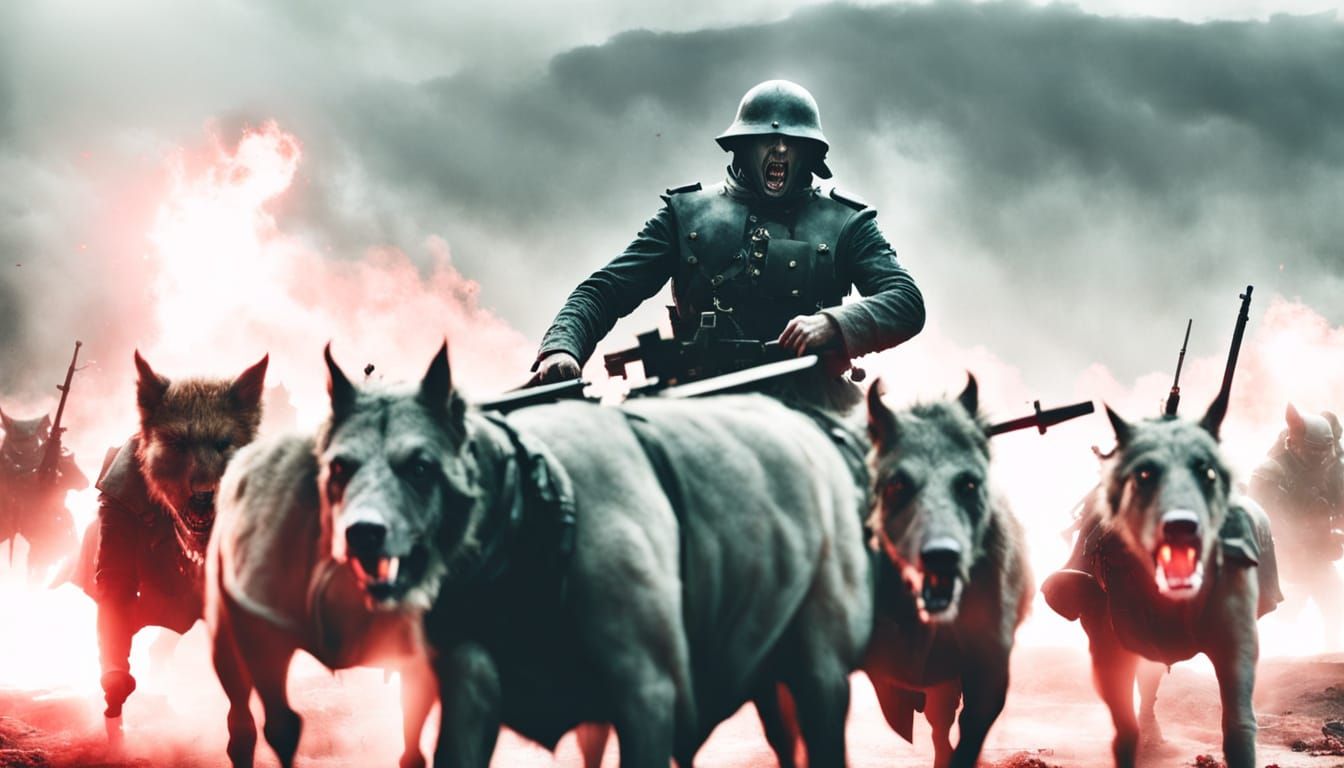 Dark Fantasy Tank Riders in Horror Style