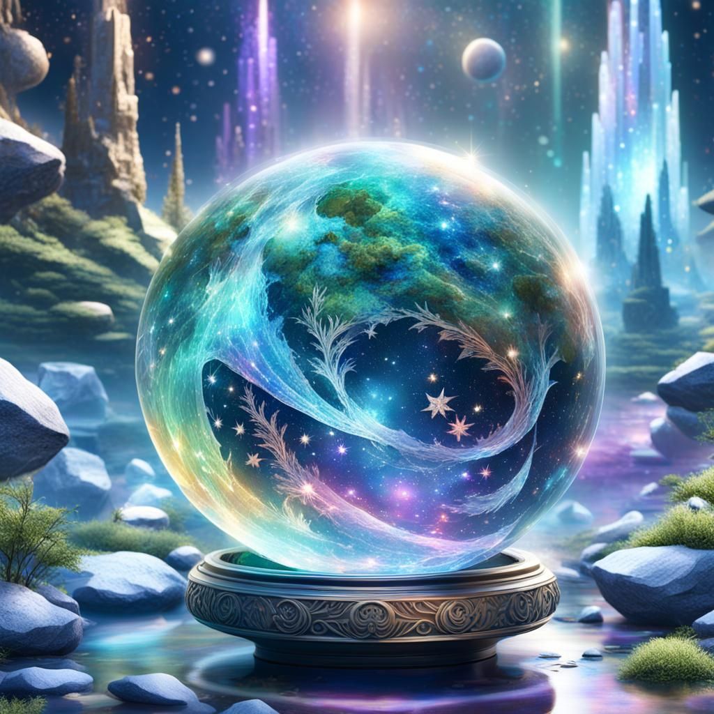 Loch Lomond Cottage in Cosmic Astral Illustration