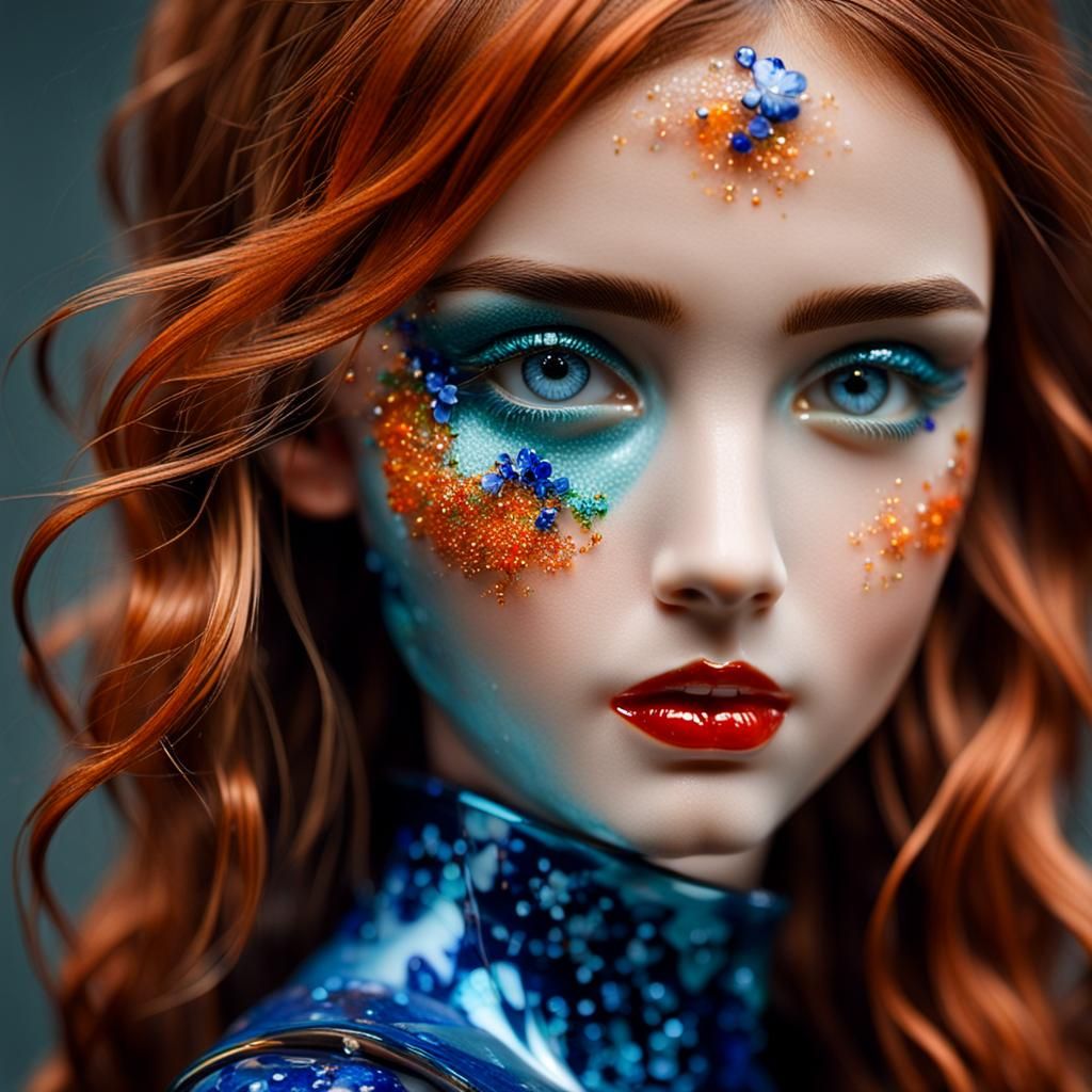 Enameled Glass Figurines