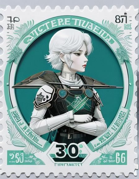 Heroic Tortoise in Minimalist Citypop Style