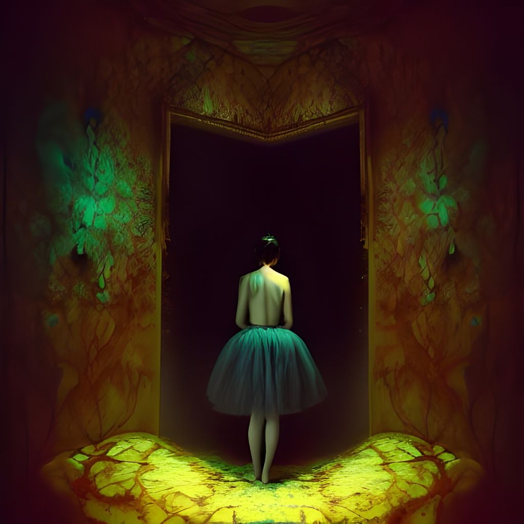 Dark Secret Exposed: A Surrealist Painting