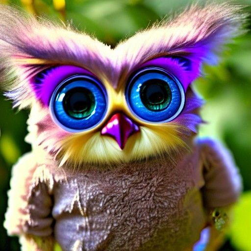 Whimsical Furby Portrait