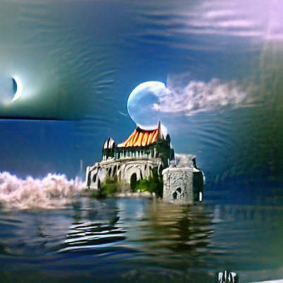 Sun to Moon Castle Transformation: Digital Matte Painting
