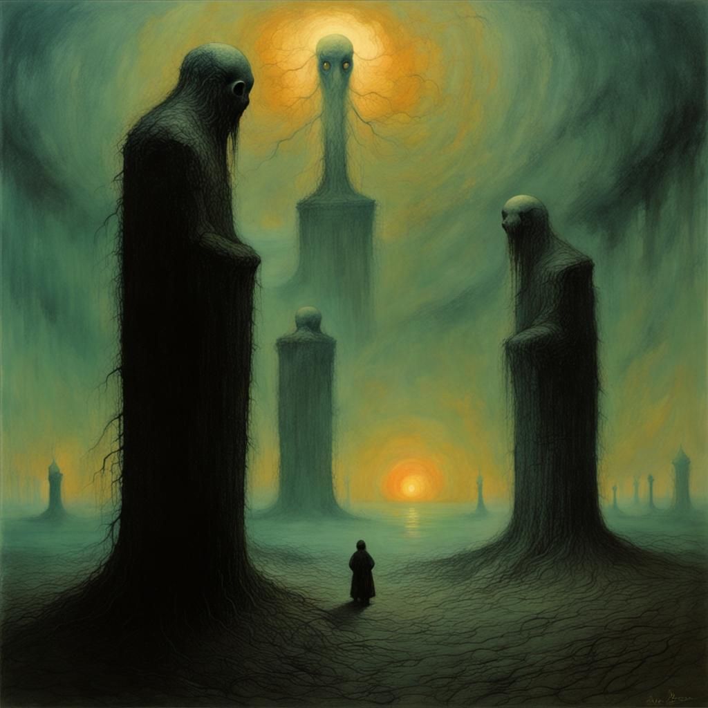 Dark Fantasy Kallikantzaros Figure in a Frightful Winter Set...