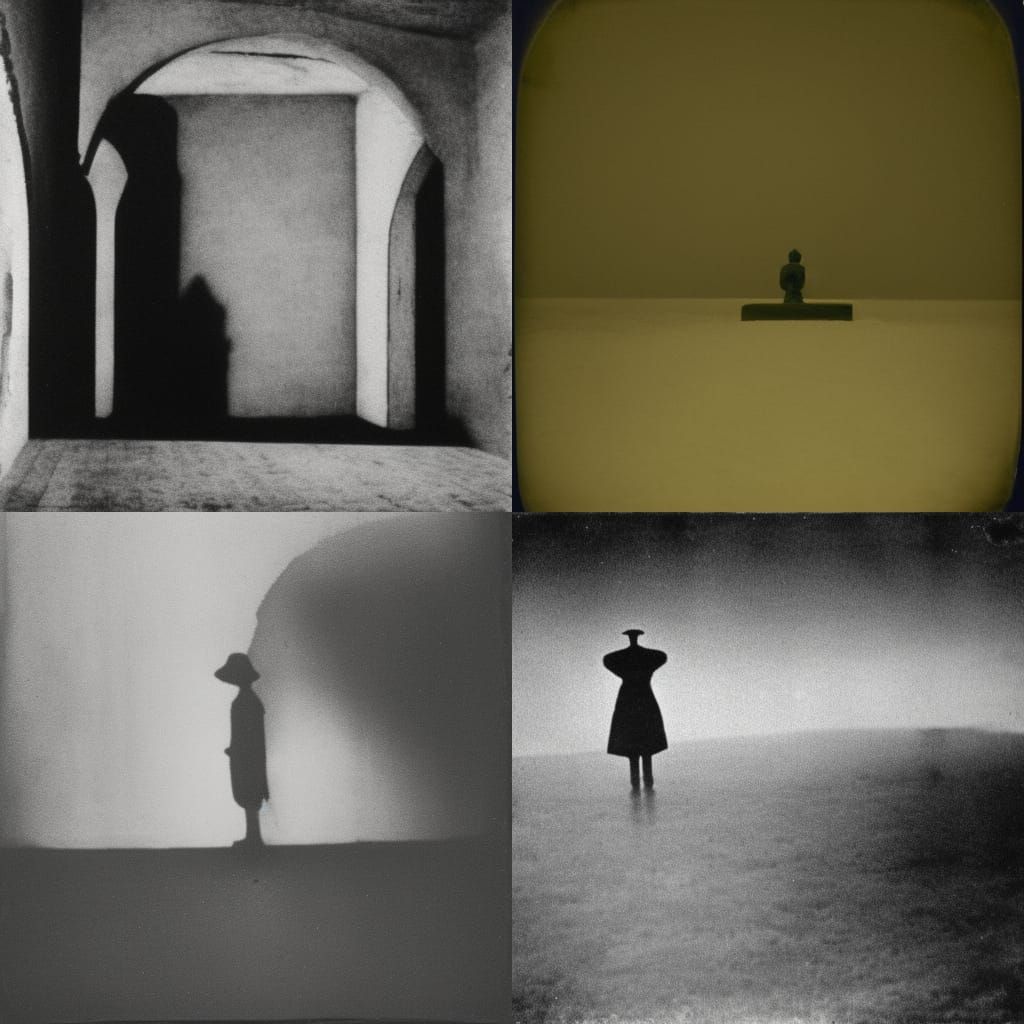 Bizarre Shadow Photograph in Film Noir Style